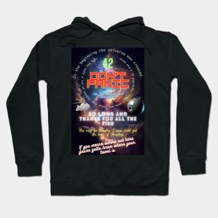 Don't Panic Hitchhiker's Guide to the Galaxy Hoodie